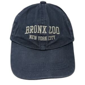 MV Sport Bronx Zoo New York City Blue Baseball Cap One Size Logo Slideback Hat